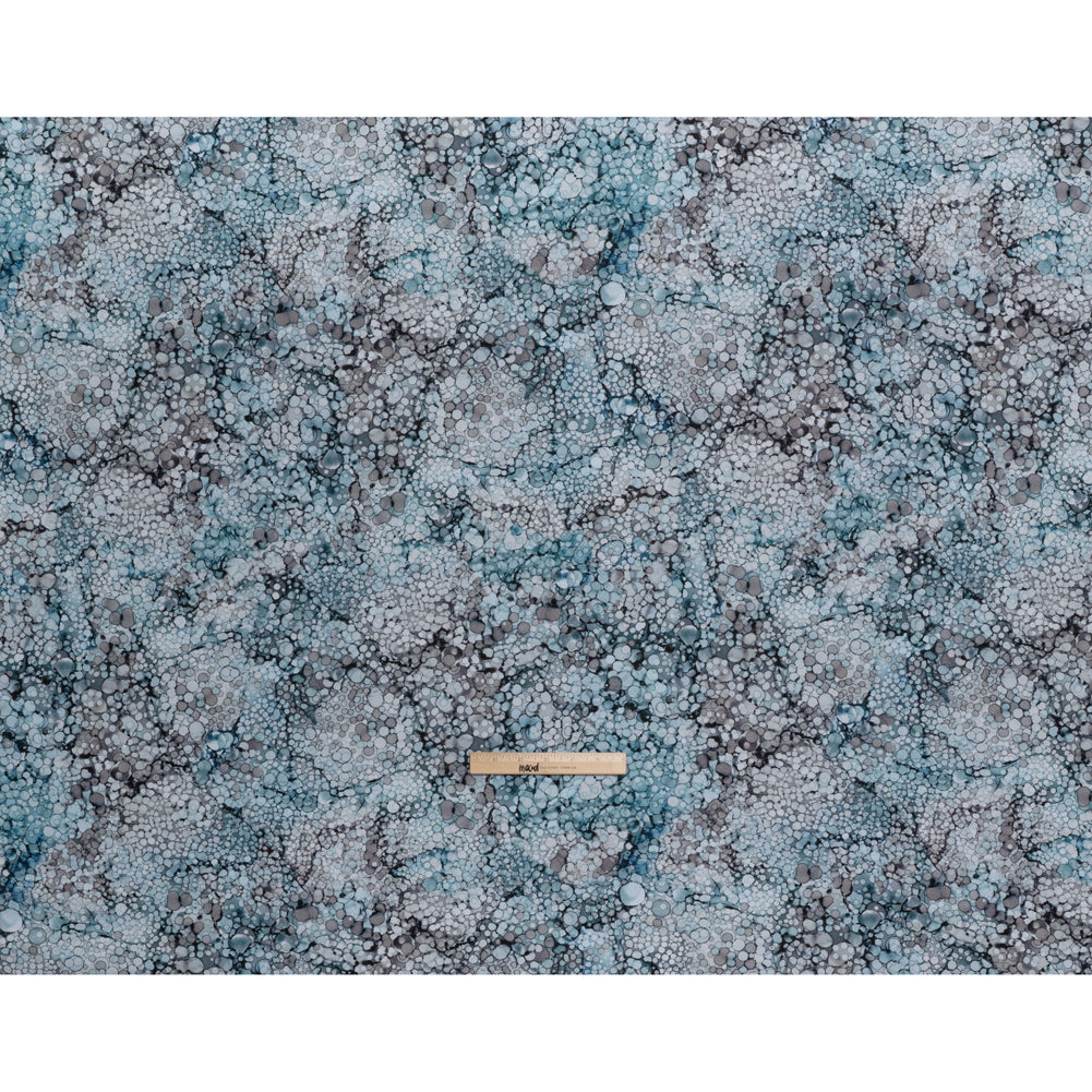Printed Quilting Cotton by Northcott - Moody Blues Bubbles - Bliss Collection