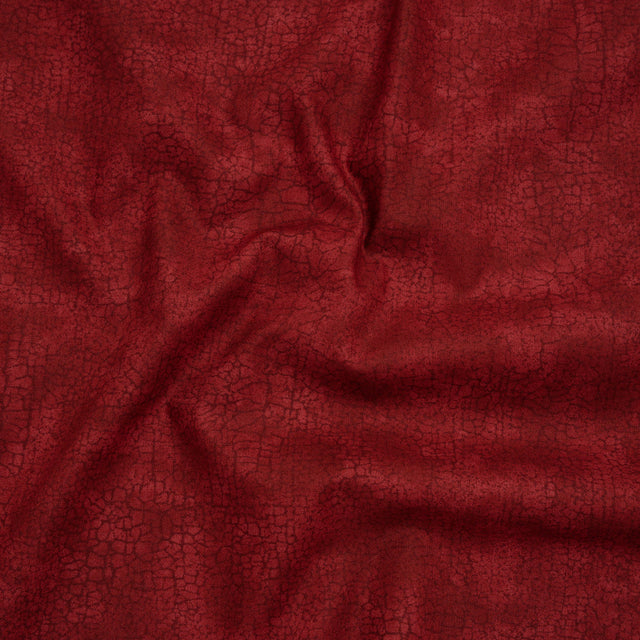 Quilting Cotton by Northcott - Cranberry Textural Abstract - Crackle Collection