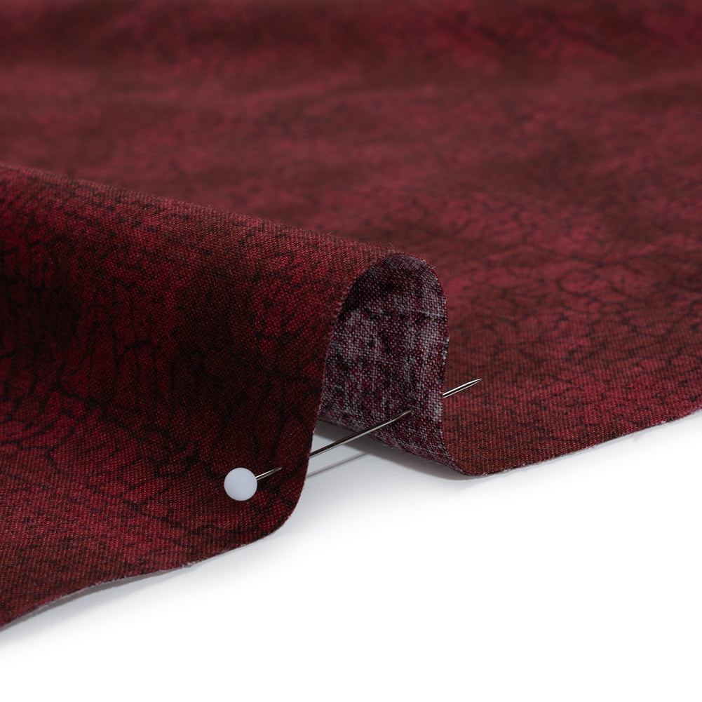 Quilting Cotton by Northcott - Cabernet Textural Abstract - Crackle Collection