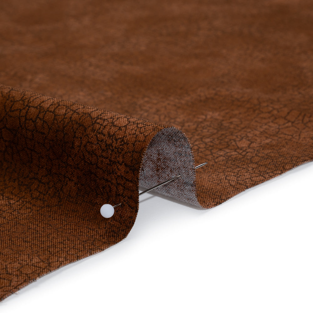 Quilting Cotton by Northcott - Teak Textural Abstract - Crackle Collection