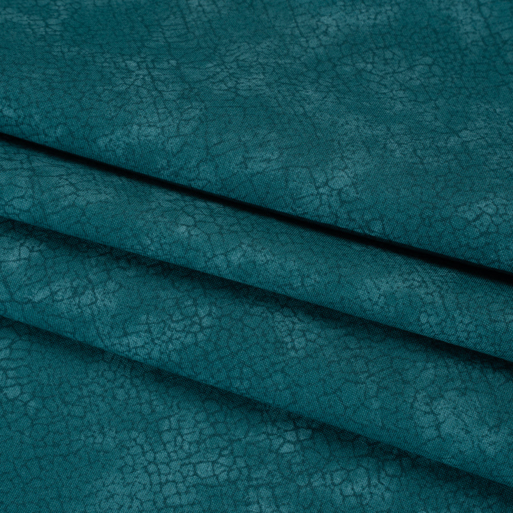 Quilting Cotton by Northcott - Peacock Textural Abstract - Crackle Collection