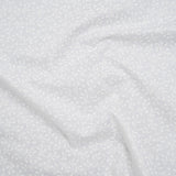 Printed Quilting Cotton by Patrick Lose for Northcott - White on White Baby's Breath Floral - Basically Black & White Collection