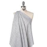 Printed Quilting Cotton by Patrick Lose for Northcott - Black on White Baby's Breath Floral - Basically Black & White Collection