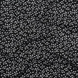 Printed Quilting Cotton by Patrick Lose for Northcott - White on Black Baby's Breath Floral - Basically Black & White Collection