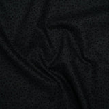 Printed Quilting Cotton by Patrick Lose for Northcott - Black on Black Baby's Breath Floral - Basically Black & White Collection