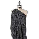 Printed Quilting Cotton by Patrick Lose for Northcott - White on Black Doodle Hearts - Basically Black & White Collection