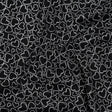 Printed Quilting Cotton by Patrick Lose for Northcott - White on Black Doodle Hearts - Basically Black & White Collection