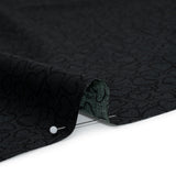 Printed Quilting Cotton by Patrick Lose for Northcott - Black on Black Doodle Hearts - Basically Black & White Collection