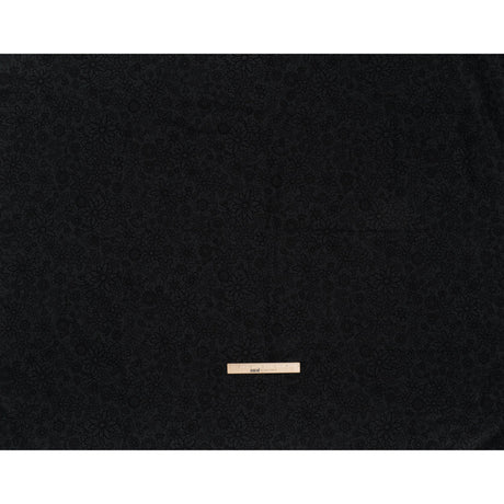 Printed Quilting Cotton by Patrick Lose for Northcott - Black on Black Groovy Garden Floral - Basically Black & White Collection