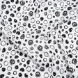 Printed Quilting Cotton by Patrick Lose for Northcott - Black on White Scribble Spots - Basically Black & White Collection