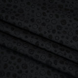 Printed Quilting Cotton by Patrick Lose for Northcott - Black on Black Scribble Spots - Basically Black & White Collection