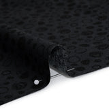Printed Quilting Cotton by Patrick Lose for Northcott - Black on Black Scribble Spots - Basically Black & White Collection