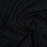 Printed Quilting Cotton by Patrick Lose for Northcott - Black on Black Scribble Spots - Basically Black & White Collection