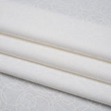 Printed Quilting Cotton by Patrick Lose for Northcott - White on White Tangled Circles - Basically Black & White Collection