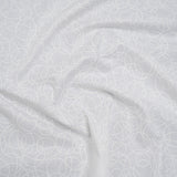 Printed Quilting Cotton by Patrick Lose for Northcott - White on White Tangled Circles - Basically Black & White Collection