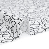 Printed Quilting Cotton by Patrick Lose for Northcott - Black on White Tangled Circles - Basically Black & White Collection