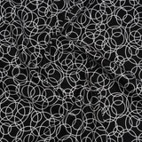 Printed Quilting Cotton by Patrick Lose for Northcott - White on Black Tangled Circles - Basically Black & White Collection