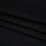 Printed Quilting Cotton by Patrick Lose for Northcott - Black on Black Tangled Circles - Basically Black & White Collection