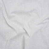 Printed Quilting Cotton by Patrick Lose for Northcott - White on White Doodle Beaded Stripe - Basically Black & White Collection