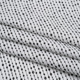 Printed Quilting Cotton by Patrick Lose for Northcott - Black on White Doodle Beaded Stripe - Basically Black & White Collection