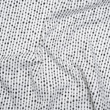 Printed Quilting Cotton by Patrick Lose for Northcott - Black on White Doodle Beaded Stripe - Basically Black & White Collection
