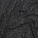 Printed Quilting Cotton by Patrick Lose for Northcott - White on Black Doodle Beaded Stripe - Basically Black & White Collection