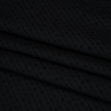 Printed Quilting Cotton by Patrick Lose for Northcott - Black on Black Doodle Beaded Stripe - Basically Black & White Collection