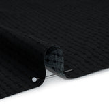 Printed Quilting Cotton by Patrick Lose for Northcott - Black on Black Doodle Beaded Stripe - Basically Black & White Collection