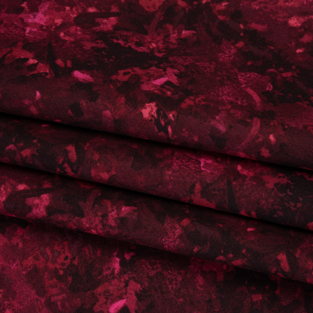 Printed Quilting Cotton by Deborah Edwards for Northcott Studio - Cabernet Painterly Abstract - Chroma Collection