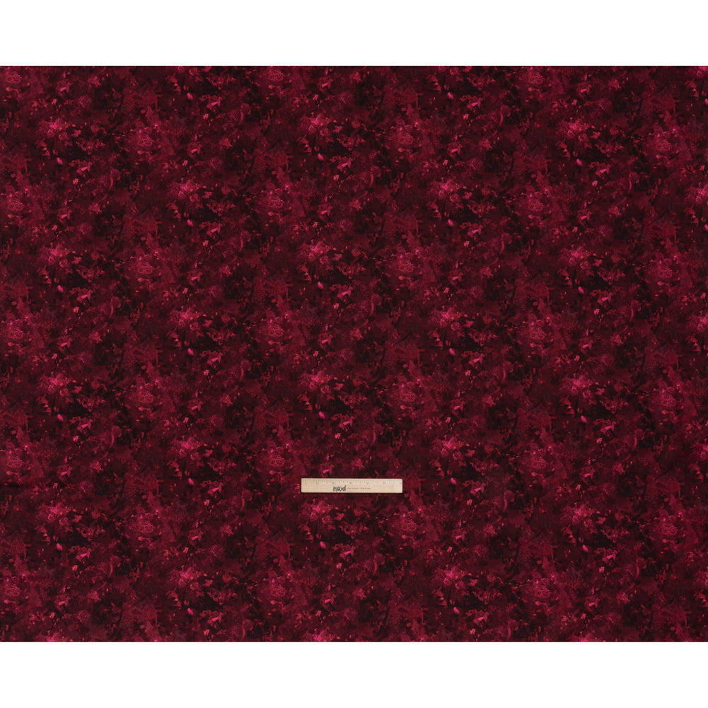 Printed Quilting Cotton by Deborah Edwards for Northcott Studio - Cabernet Painterly Abstract - Chroma Collection