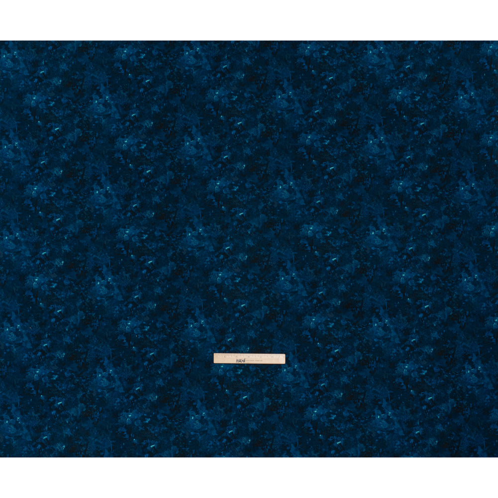 Printed Quilting Cotton by Deborah Edwards for Northcott Studio - Midnight Painterly Abstract - Chroma Collection