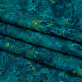 Printed Quilting Cotton by Deborah Edwards for Northcott Studio - Peacock Painterly Abstract - Chroma Collection