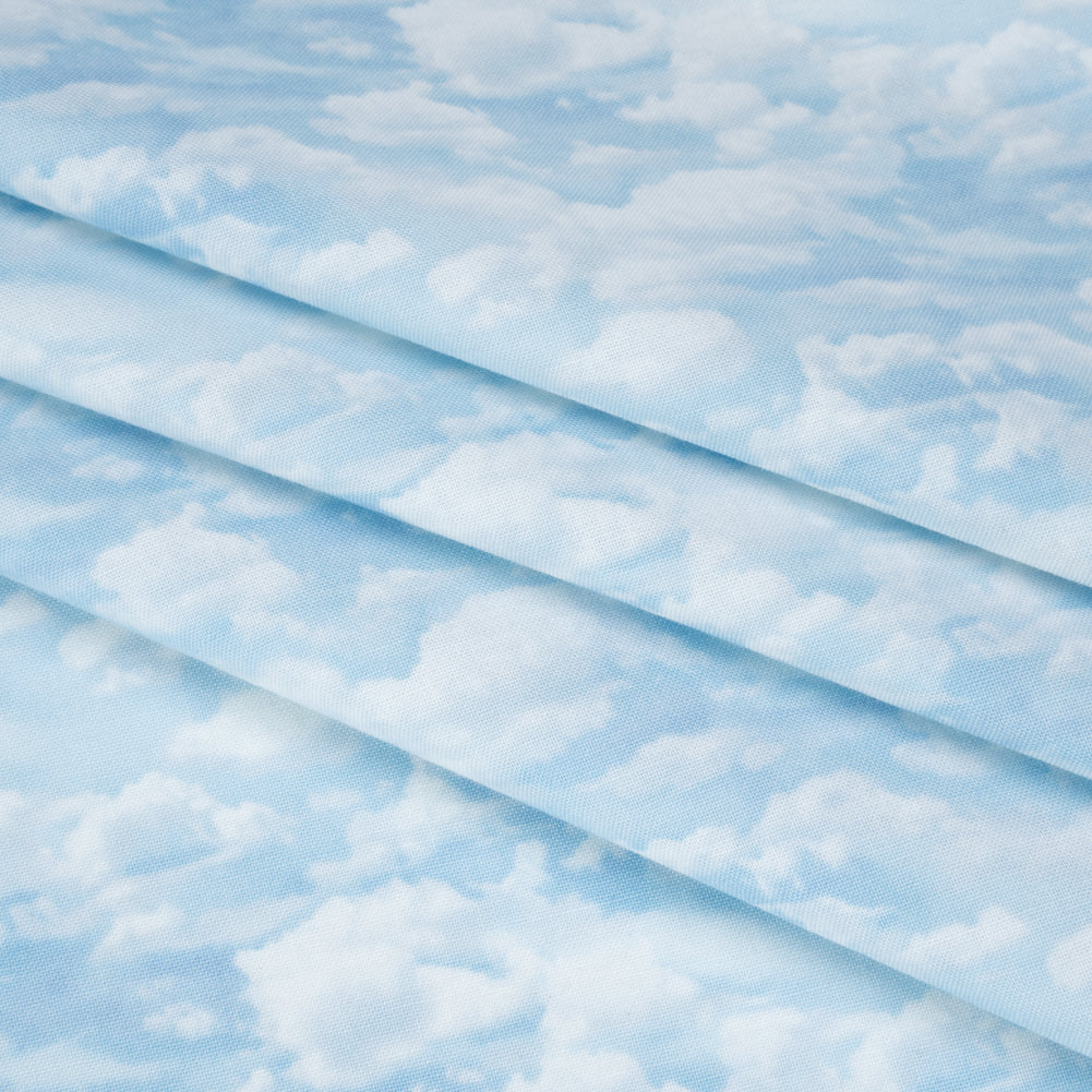Printed Quilting Cotton by Northcott Studio - Light Blue Clouds - Naturescapes Collection