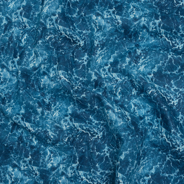 Printed Quilting Cotton by Northcott Studio - Dark Blue Rushing Water - Naturescapes Collection