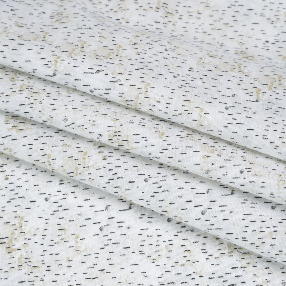 Printed Quilting Cotton by Northcott Studio - Light Gray Birch Bark - Naturescapes Collection