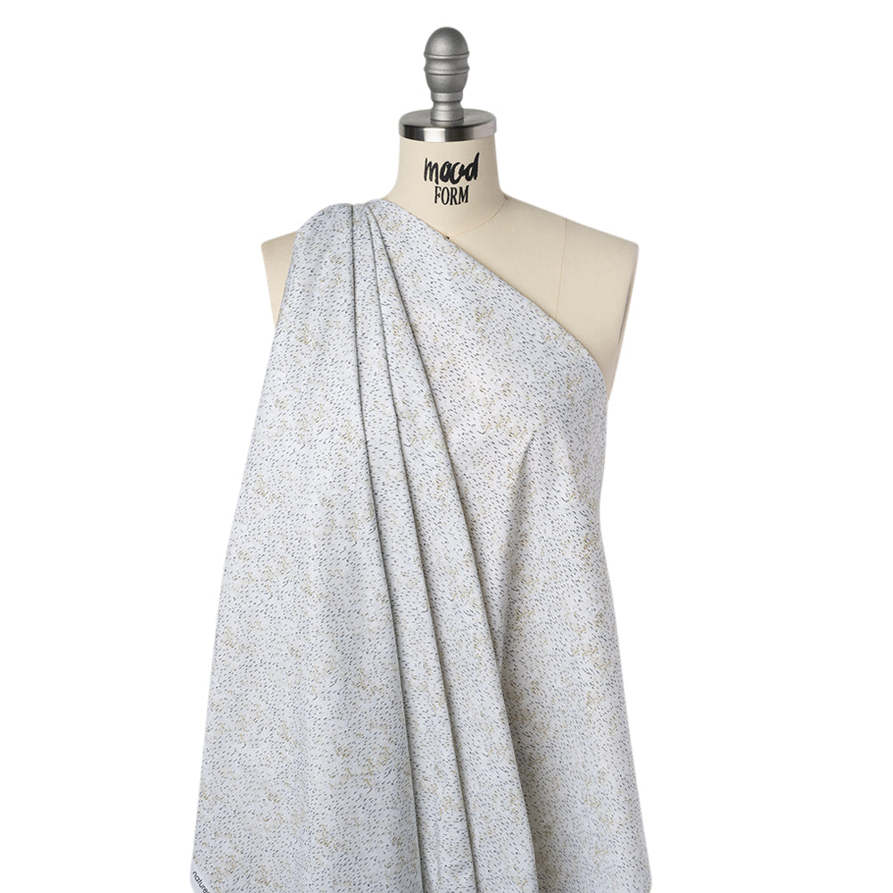 Printed Quilting Cotton by Northcott Studio - Light Gray Birch Bark - Naturescapes Collection