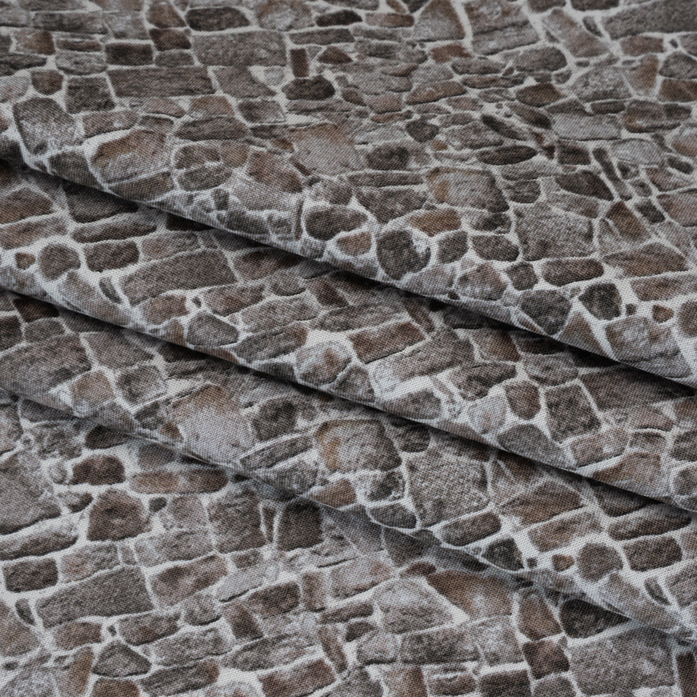 Printed Quilting Cotton by Northcott Studio - Dark Gray Flagstone - Naturescapes Collection
