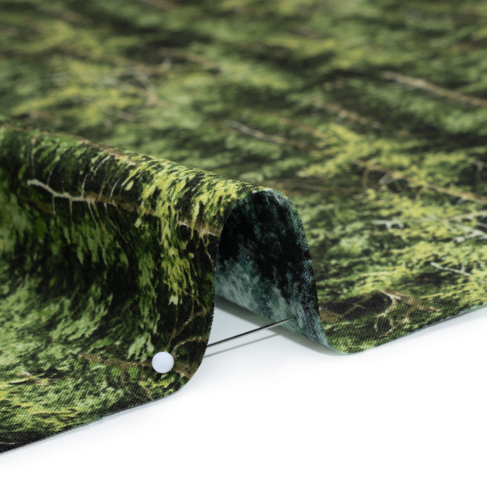 Printed Quilting Cotton by Northcott Studio - Mid Green Evergreen Trees - Naturescapes Collection
