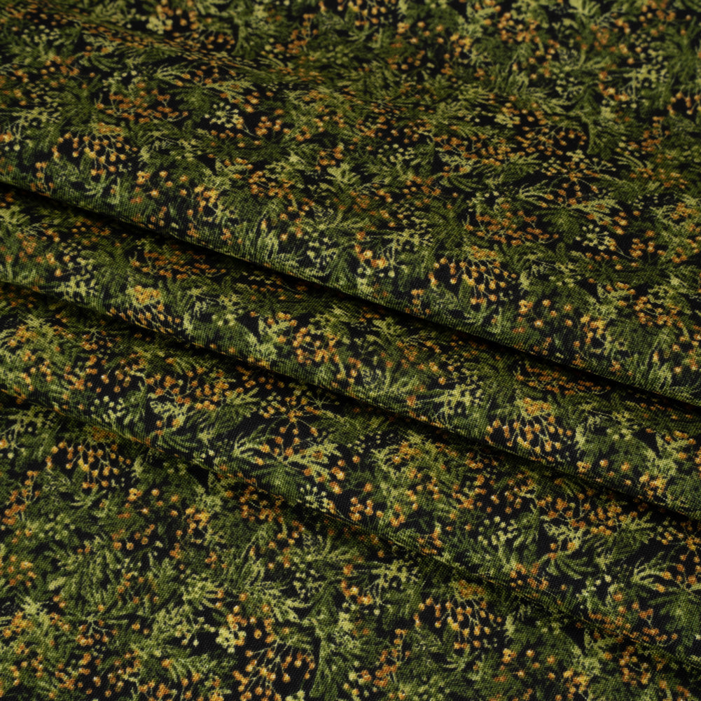 Printed Quilting Cotton by Northcott Studio - Olive Green Cedar - Naturescapes Collection