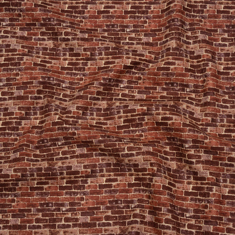 Printed Quilting Cotton by Northcott Studio - Rust Red Brick - Naturescapes Collection