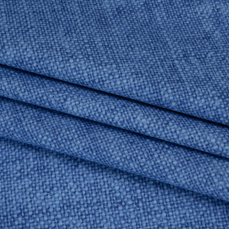 Printed Quilting Cotton by Northcott Studio - Blue Canvas Textured - Linen Basics Collection