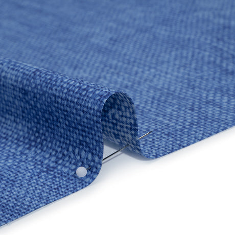 Printed Quilting Cotton by Northcott Studio - Blue Canvas Textured - Linen Basics Collection