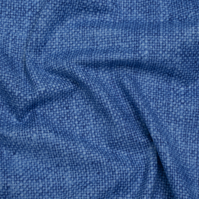 Printed Quilting Cotton by Northcott Studio - Blue Canvas Textured - Linen Basics Collection