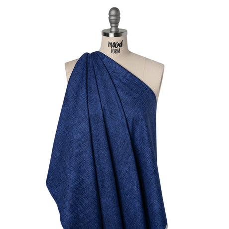 Printed Quilting Cotton by Northcott Studio - Navy Canvas Textured - Linen Basics Collection