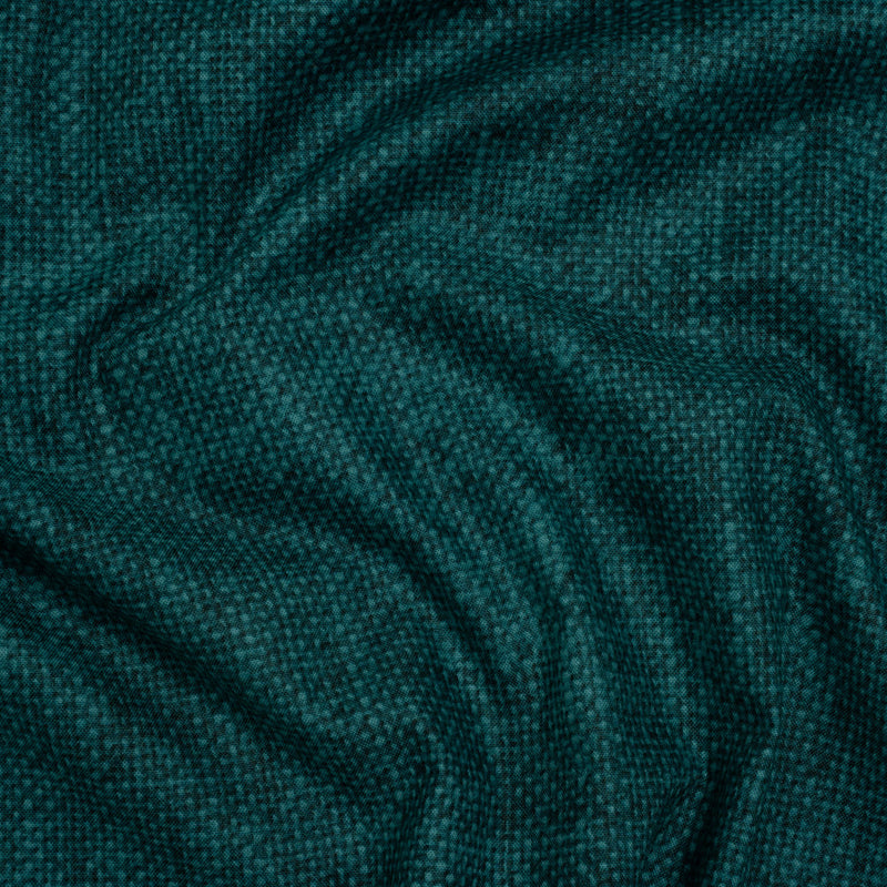 Printed Quilting Cotton by Northcott Studio - Teal Canvas Textured - Linen Basics Collection