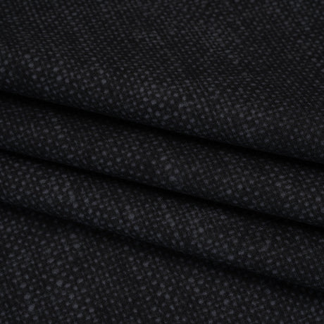 Printed Quilting Cotton by Northcott Studio - Black Canvas Textured - Linen Basics Collection