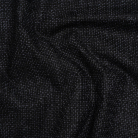 Printed Quilting Cotton by Northcott Studio - Black Canvas Textured - Linen Basics Collection