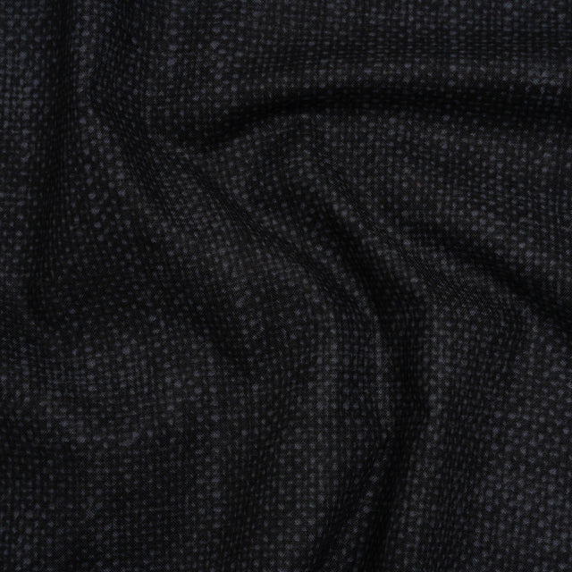 Printed Quilting Cotton by Northcott Studio - Black Canvas Textured - Linen Basics Collection
