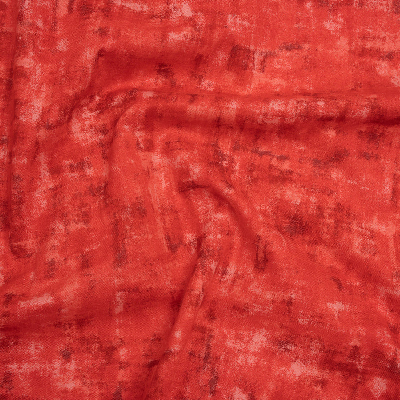 Printed Quilting Cotton by Patrick Lose for Northcott - Scarlet Billows Jazzy Painted Texture - Tonal Trios Collection