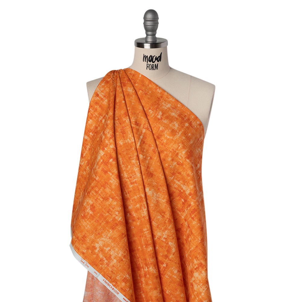 Printed Quilting Cotton by Patrick Lose for Northcott - Tiger Lily Jazzy Painted Texture - Tonal Trios Collection
